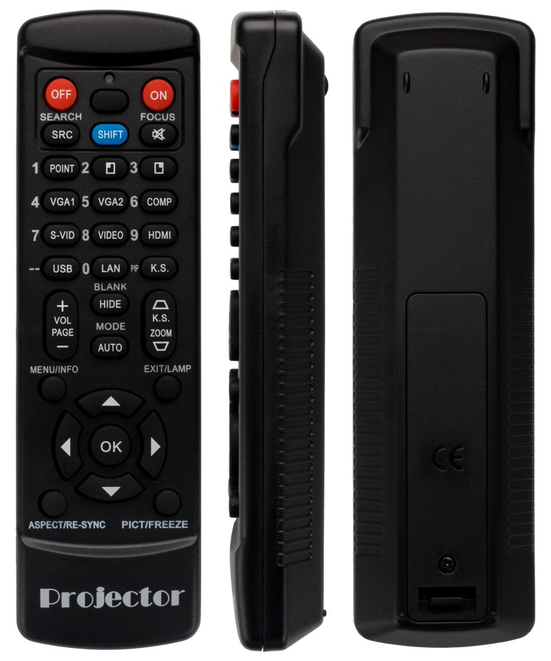 Mitsubishi EW330U replacement remote control for projector