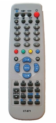 TOSHIBA  CT-870, CT-871 replacement remote control copy