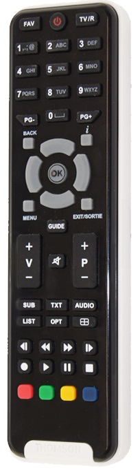 Thomson THS800, THS802, THS810, THS812 replacement remote control different look