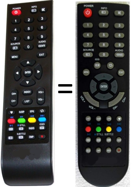 Sencor SLT32F16M4 original remote control for 21.0 € TV SENCOR