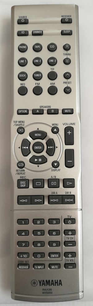 Original YAMAHA RAV235 V927220 EU Remote Control T6866 