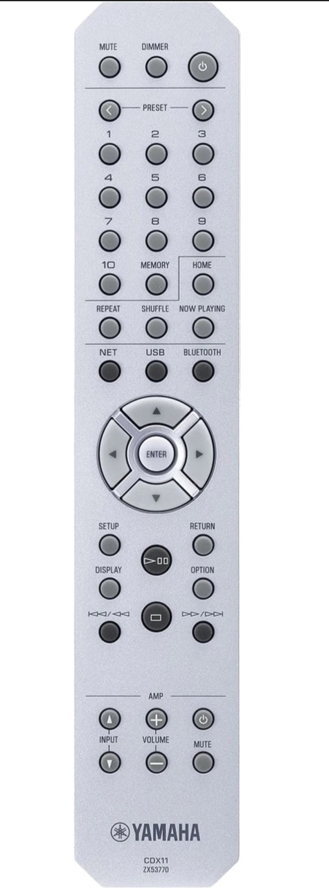 YAMAHA NP-S303, CDX11, ZX537700 original remote control