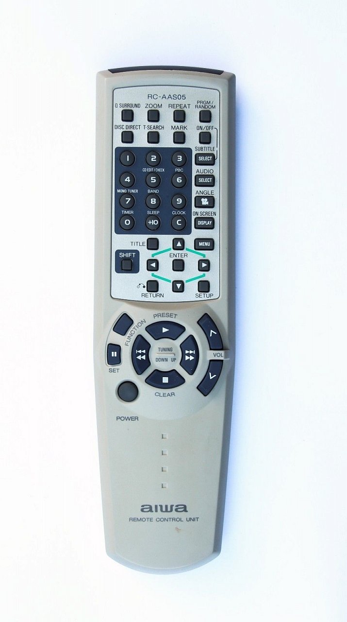Aiwa RC-AAS05 replacement remote control different look