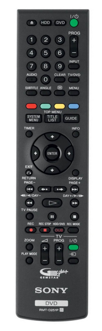 Sony RMT-D232P replacement remote control different look