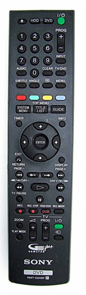 Sony RMT-D248P replacement remote control different look