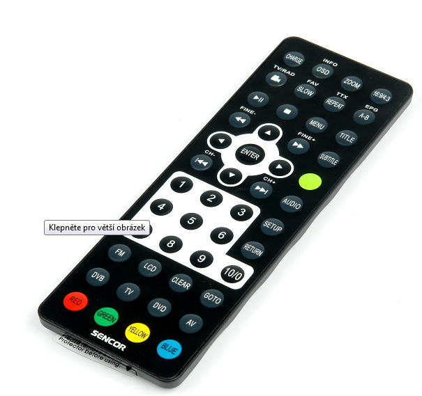 Sencor SPV6711T replacement remote control different look