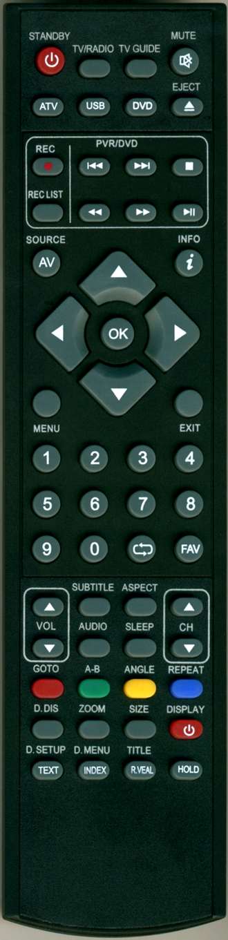 Technika 26/189J-GB-5B-HCDU-EU, 26-L240D replacement remote control different look