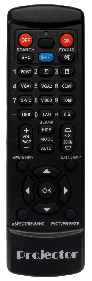 Epson EH-TW5210, EH-TW5300, EH-TW5350 replacement remote control for projector