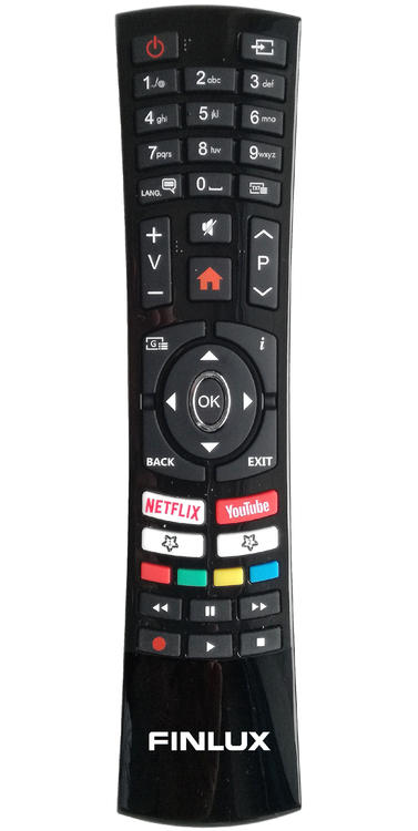 Finlux TV40FUD7060 replacement remote control different look