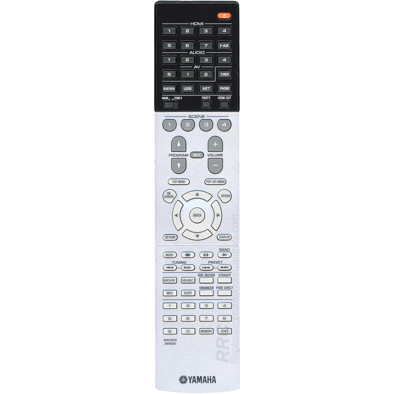 Yamaha RAV554 original remote control ZW695200