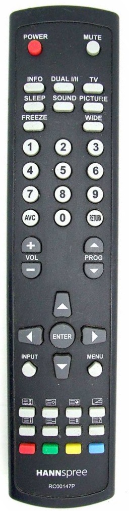 Hannspree RC00147P replacement remote control different look