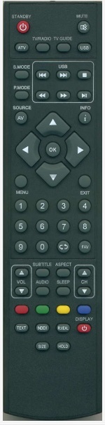 Technika 22LF-204D replacement remote control different look