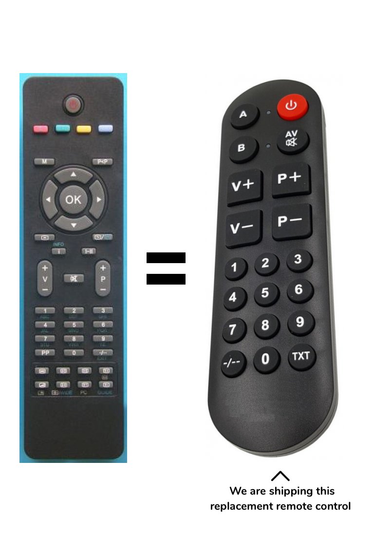 Gogen TVL 32875 remote control for seniors