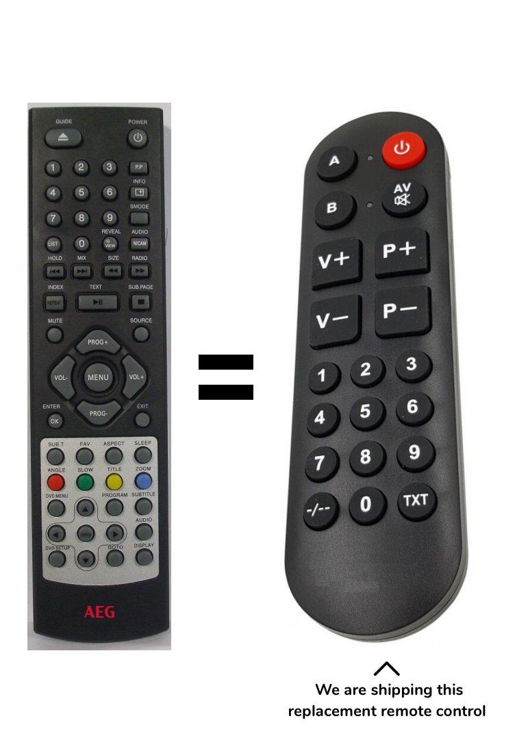 AEG CTV 4946 remote control for seniors