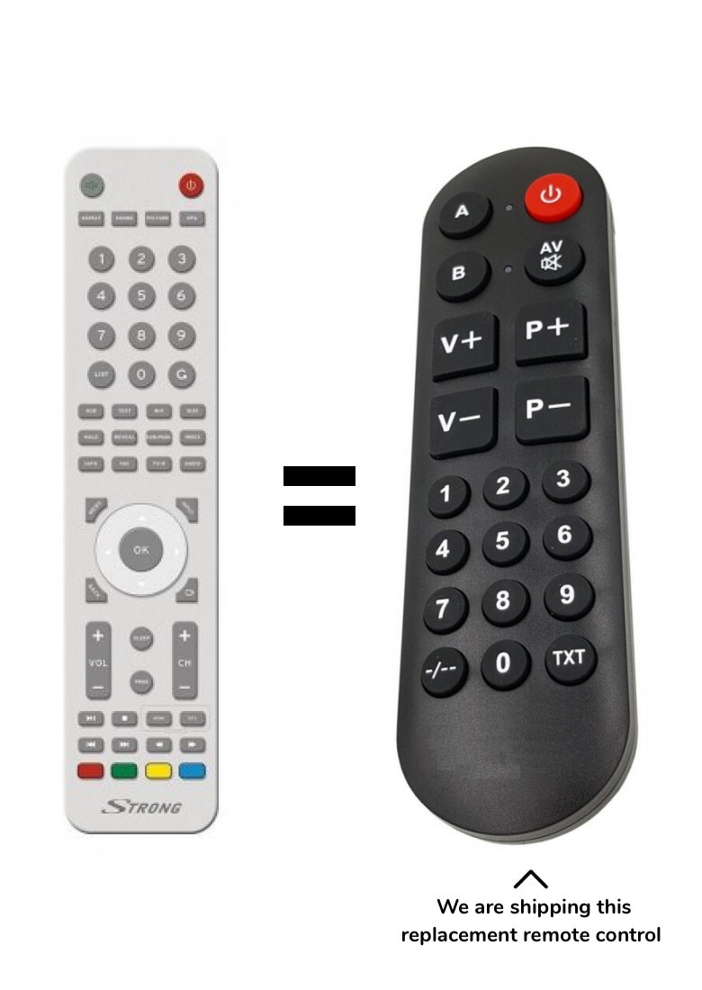 Strong SRT32HZ4003N remote control for seniors
