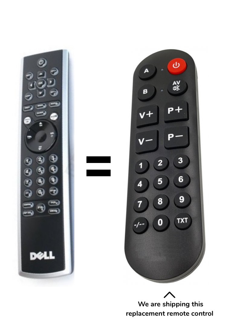 Dell W3706MC remote control for seniors