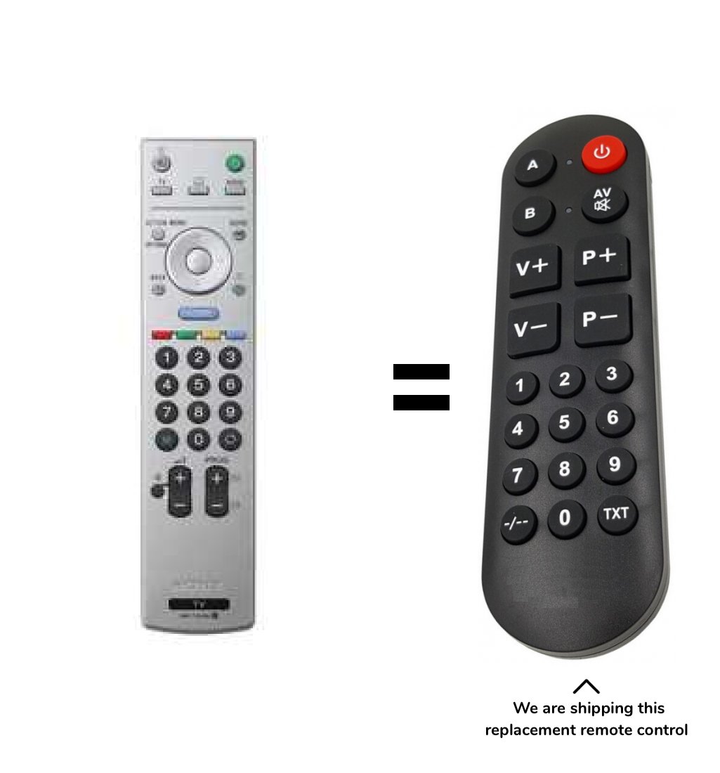 Sony RMT-TX210E remote control for seniors