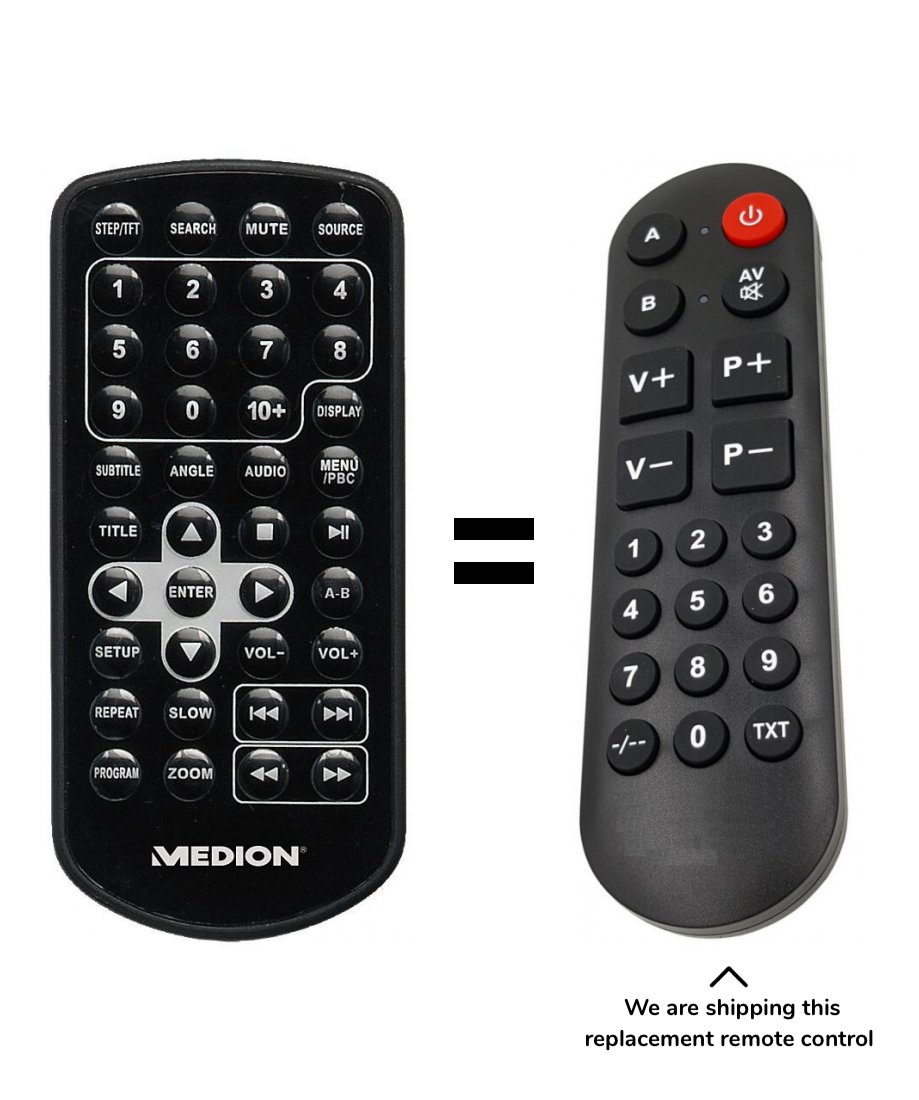 Medion LIFE P72027, MD 84106 remote control for seniors