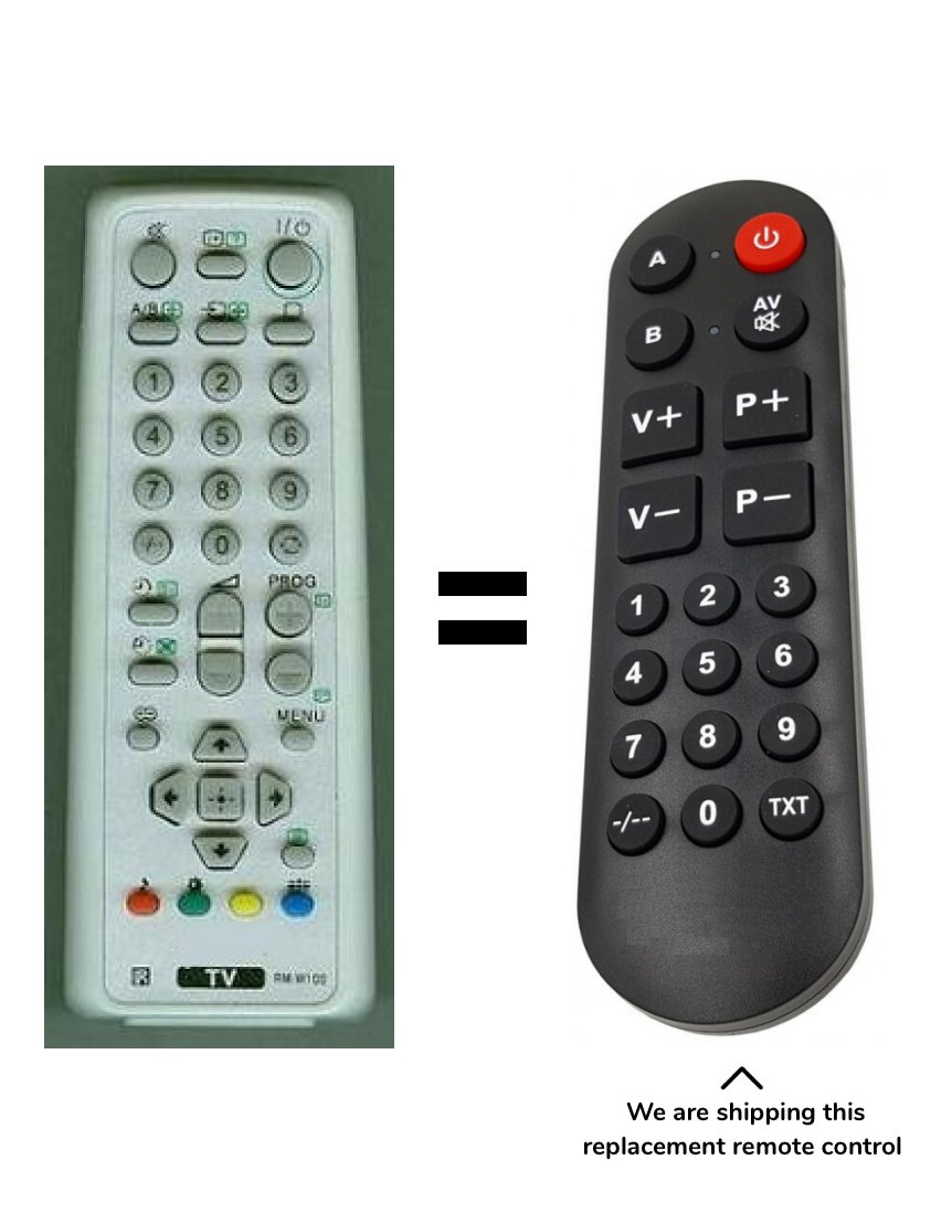 SONY RM-W100 , RMW100 remote control for seniors