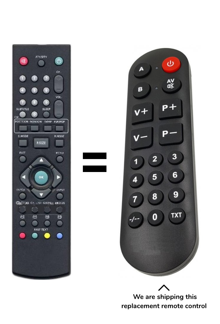 Belson BSV-3291 remote control for seniors