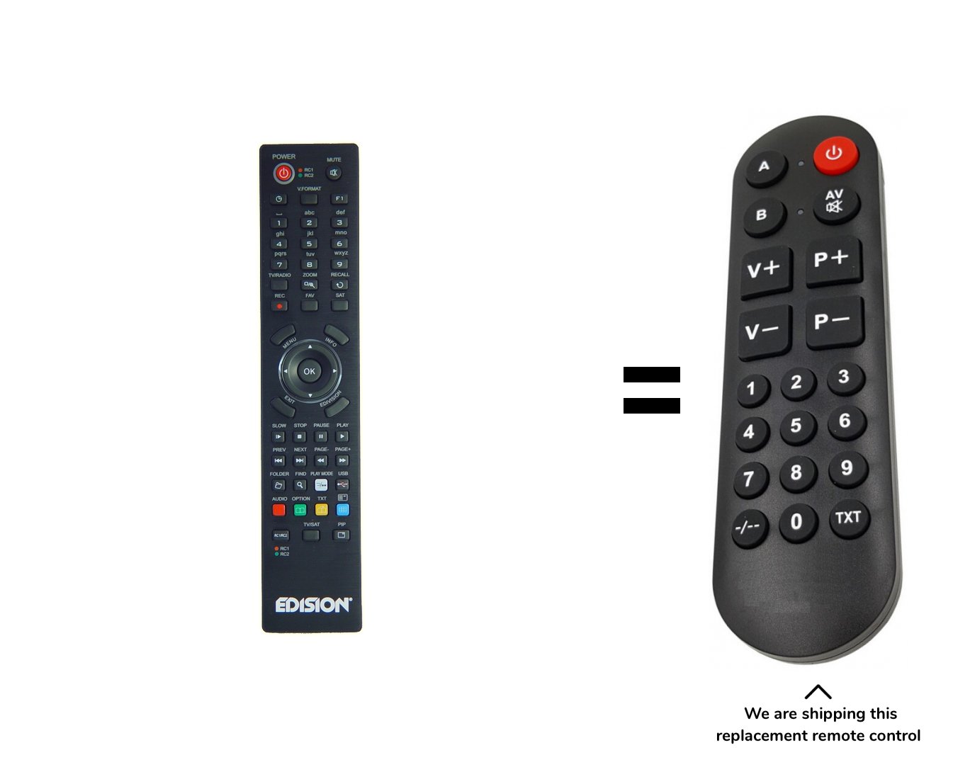 Edision ARGUS remote control for seniors