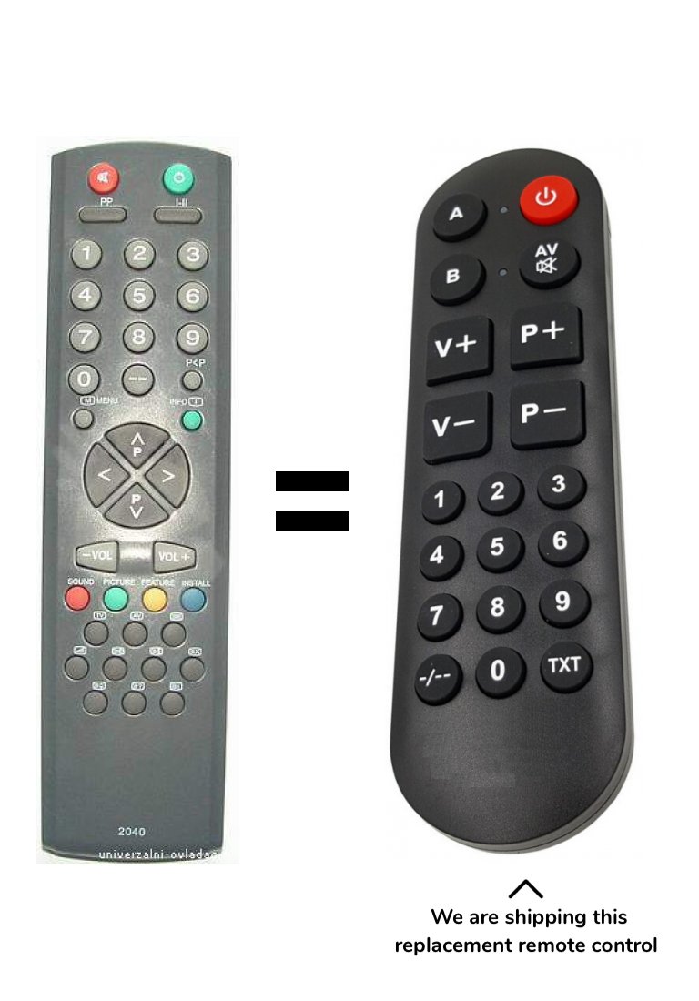 Hitachi CP1426T remote control for seniors