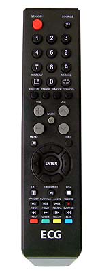 ECG 32LED614PVR replacement remote control different look