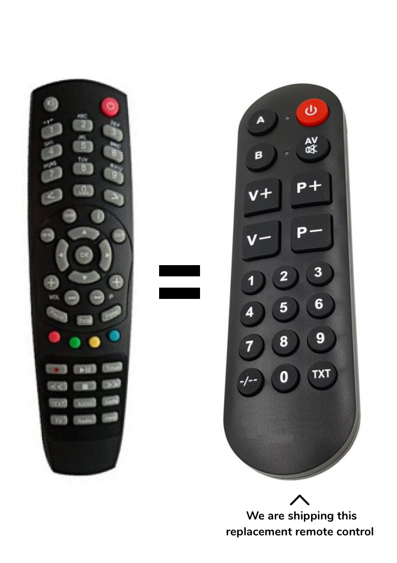 Xtrend ET4000, ET5000 remote control for seniors