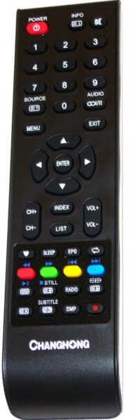 Changhong LED32A4500 replacement remote control different look