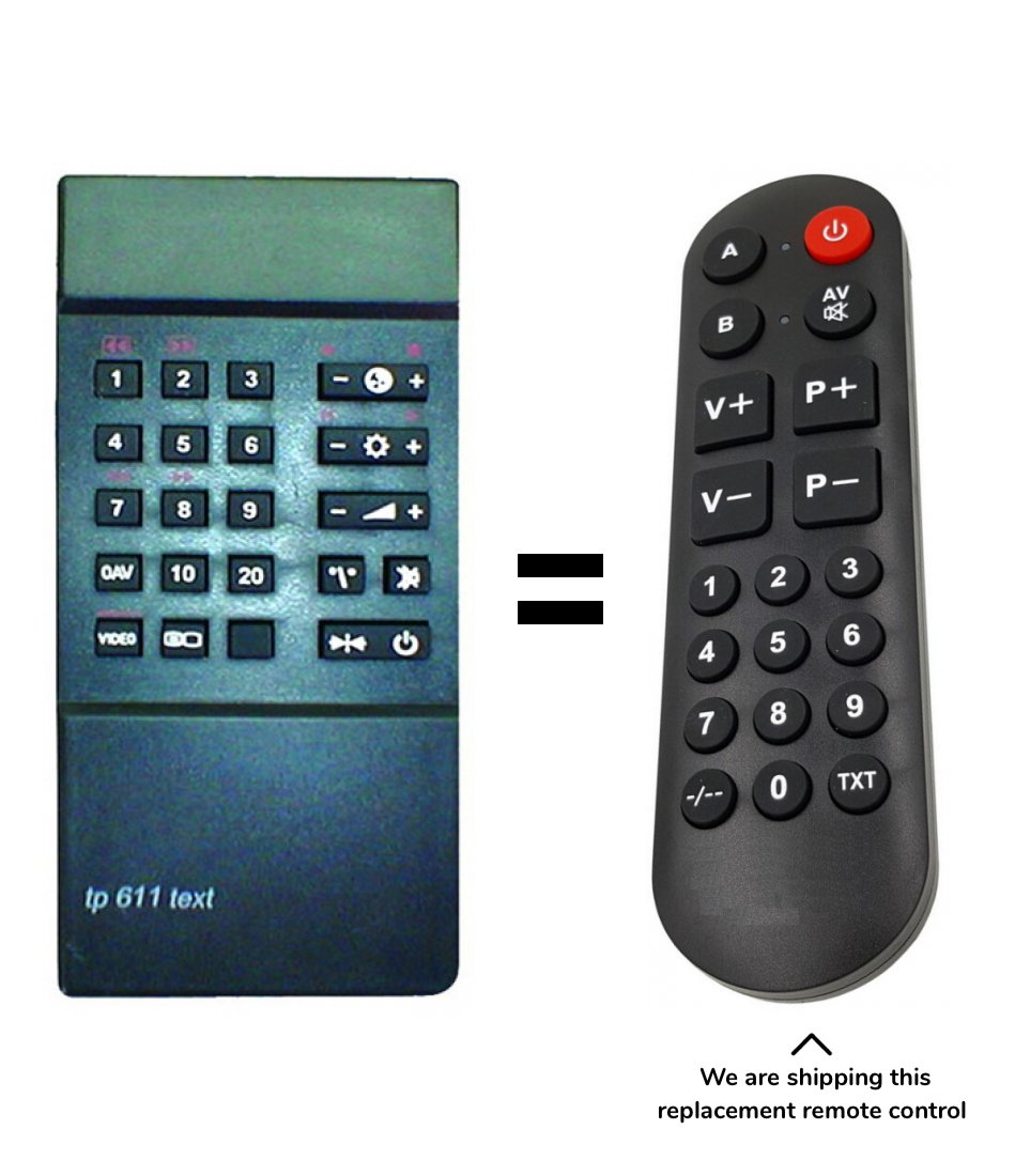 Grundig TP611 remote control for seniors