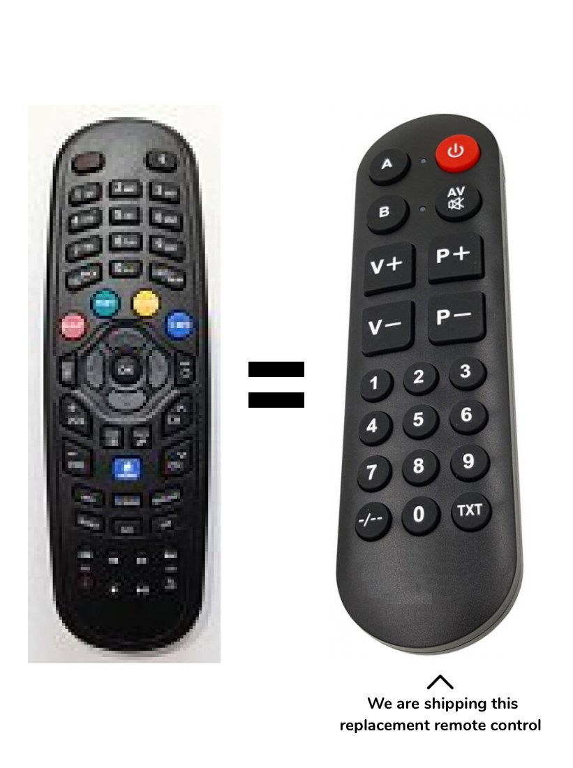 AZBox HD ELITE remote control for seniors