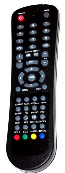 Tesla, Changhong GHK-4821-002 replacement remote control different look