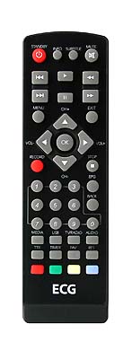 ECG DVT1250HDPVR replacement remote control different look