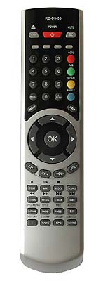 Technika TV+DVD 26-601, 19-601 15.6-601 replacement remote control different look