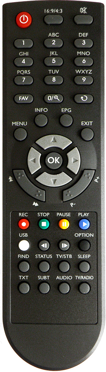 Opticum x403p replacement remote control different look
