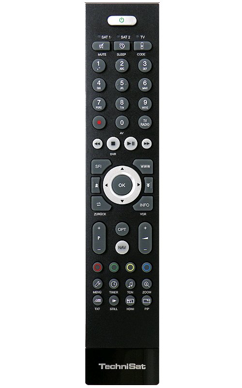 TechniSat replacement remote control for all models on the market except TechniBox