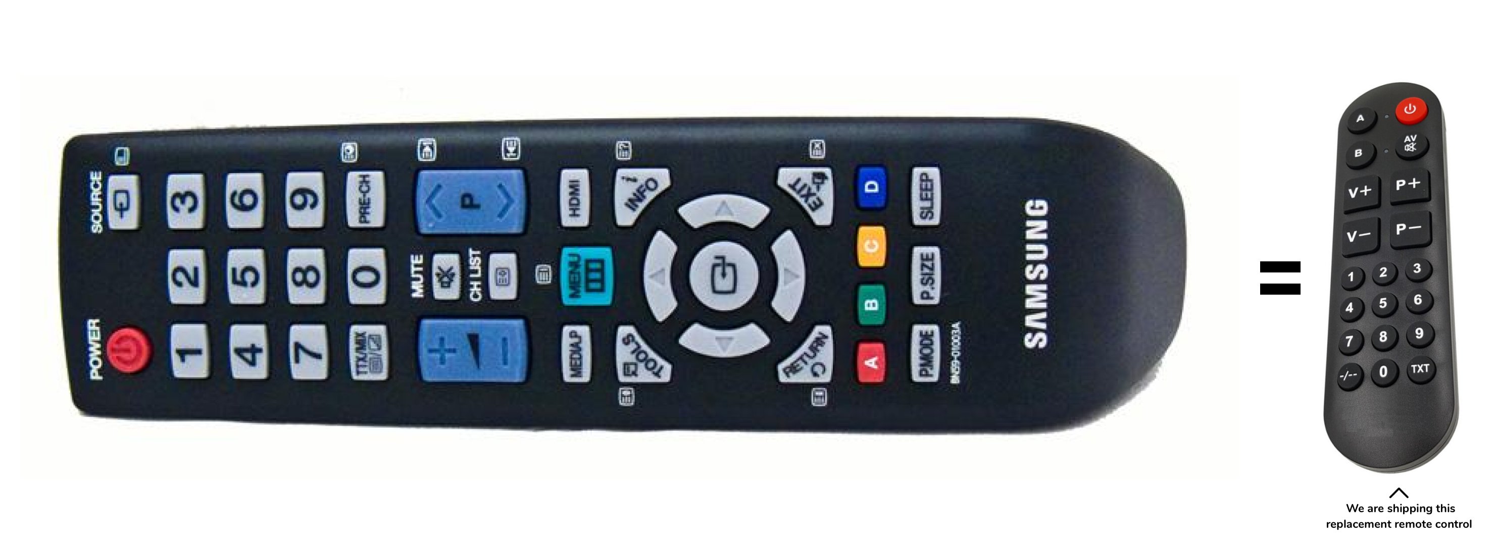 Samsung BN5901003A remote control for seniors for 11.9 € TV SAMSUNG