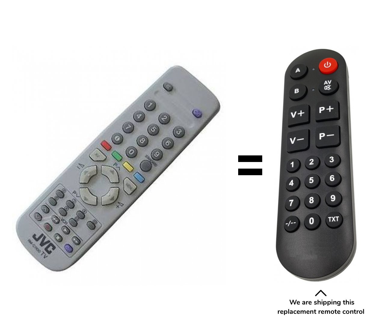 JVC RM-C1100 remote control for seniors