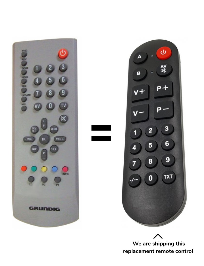 GRUNDIG RC19 replacement remote control