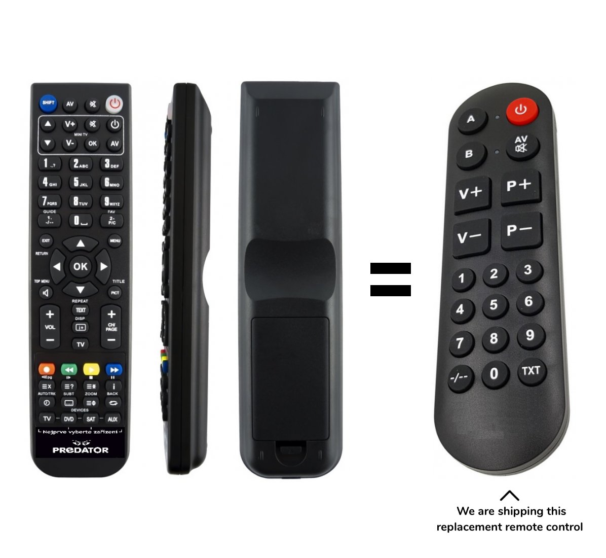 Philips RC2034301/01,313923814201 remote control for seniors.
