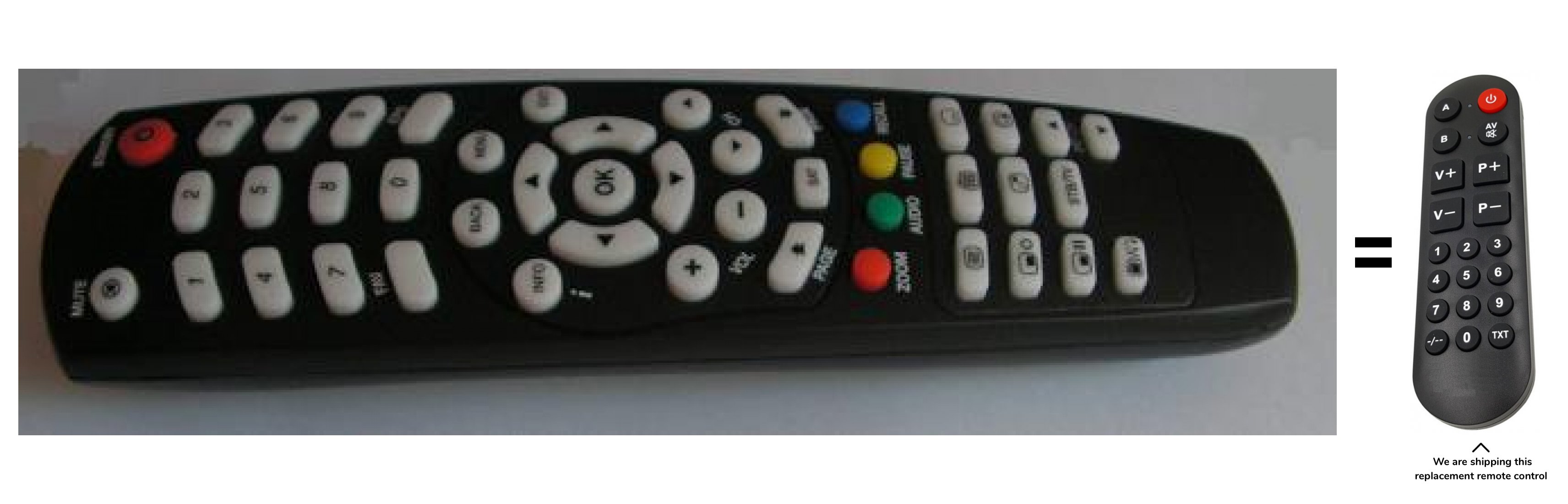 GOSAT-GS2010 remote control for seniors