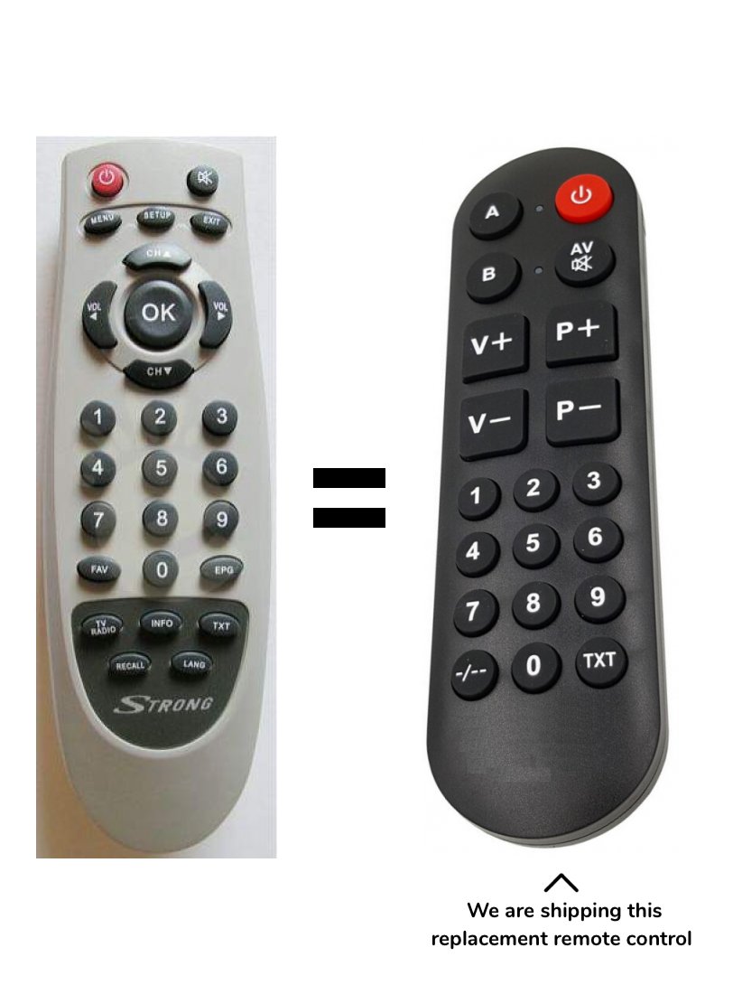 Strong SRT 6500 remote control for seniors