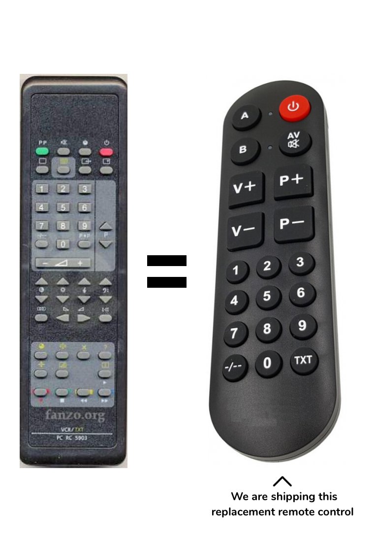 PHILIPS - RC5903, RC5905 remote control for seniors