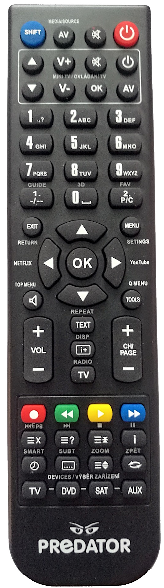 Replacement Remote control for TOPFIELD TF5010PVR Masterpiece, TF 7710 HTCI