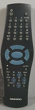 Daewoo VQ210P, VQ21PI  replacement remote control different look