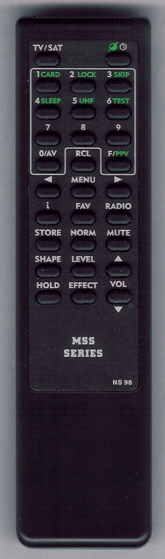 Toshiba TS–540 replacement remote control