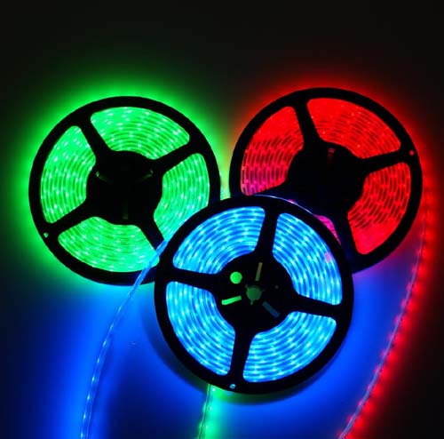 5m LED strip sticker  MULTICOLOR  EFFECT - with remote control and power supply - LED Flexible Strips