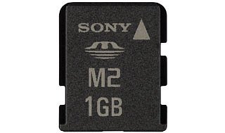 SONY MS-A1GN2/K Card Memory Stick Micro 1GB with reduction USB