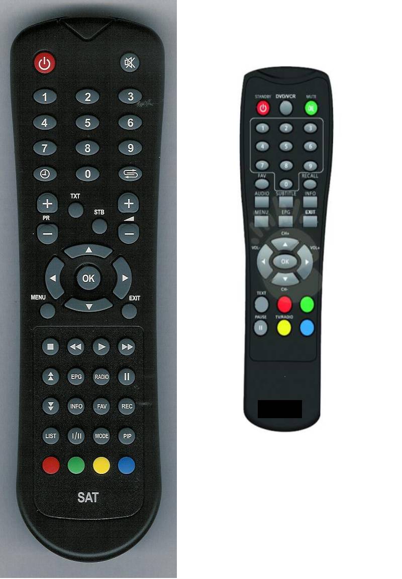 Overstijgen val jas Replacement remote control HYUNDAI - DVBT210, DVBT231, MASCOM MC550T,  SHINELCO DTD210, TESLA DVBT203 for 12.9 € - SAT EMERX | emerx.eu