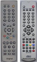 Humax RS-521 replacement remote control different look.